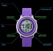 Bright Coloured Girls Digital Watch